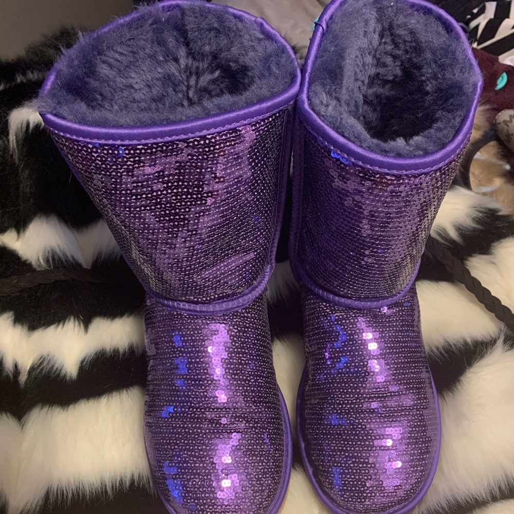 Purple Sequin UGG Boots
